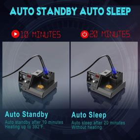 img 2 attached to 🔥 Precision Soldering Station: Adjustable Temperature Range from 176°F to 896°F for Electronics