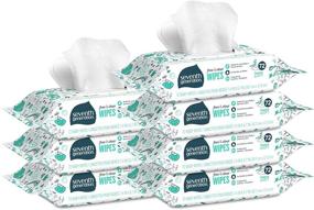 img 4 attached to Free & Clear Seventh Generation Baby Wipes - 504 Count, Unscented, White with Flip Top Dispenser