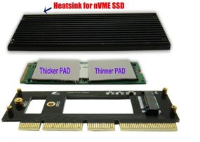 img 1 attached to 💻 Sintech NVME PCIe M.2 M Key SSD to PCI-e X4 X16 Adapter Card with Heatsink, Compatible for Samsung 960 970 EVO