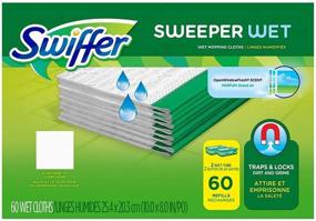img 1 attached to Белый 60 штук салфеток Swiffer Sweeper Wet для увеличенного уборки