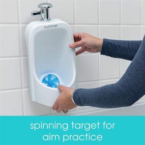 img 1 attached to 🚽 White Summer My Size Urinal – Realistic Toddler Potty Training Toilet with Flushing Sounds and Aim Practice Target – Easily Removable for Emptying