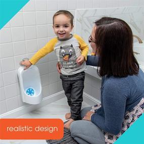 img 3 attached to 🚽 White Summer My Size Urinal – Realistic Toddler Potty Training Toilet with Flushing Sounds and Aim Practice Target – Easily Removable for Emptying