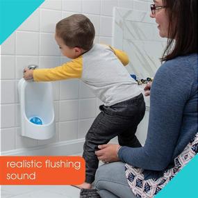 img 2 attached to 🚽 White Summer My Size Urinal – Realistic Toddler Potty Training Toilet with Flushing Sounds and Aim Practice Target – Easily Removable for Emptying