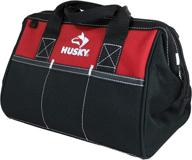 highly durable husky 12 inch contractor’s water-resistant tool bag: perfect for multi-purpose use logo