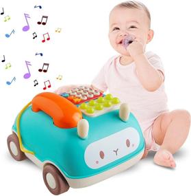 img 4 attached to 💡 Tikooere Baby Musical Toy: Pretend Phone with Music & Light - Educational Gift for 1-3 Year Olds, Boys & Girls - Christmas Birthday Present (White)