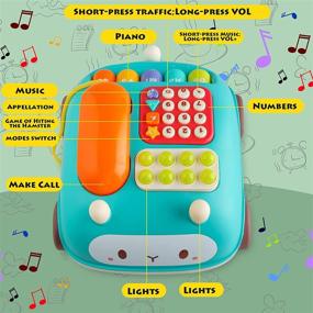 img 1 attached to 💡 Tikooere Baby Musical Toy: Pretend Phone with Music & Light - Educational Gift for 1-3 Year Olds, Boys & Girls - Christmas Birthday Present (White)