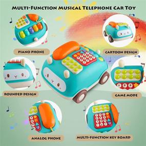 img 3 attached to 💡 Tikooere Baby Musical Toy: Pretend Phone with Music & Light - Educational Gift for 1-3 Year Olds, Boys & Girls - Christmas Birthday Present (White)