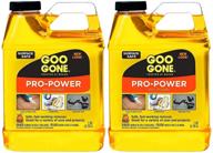 🧴 goo gone pro-power - 32 ounce 2 pack - professional strength adhesive remover, ideal for sticker, tape, grease removal logo