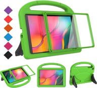 bmouo kids case for samsung galaxy tab a 10.1 (2019) sm-t510/t515 - protective lightweight handle friendly case with built-in screen protector - green logo