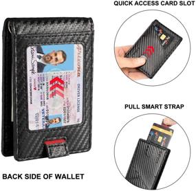 img 1 attached to RFID Blocking Minimalist Wallet for Men - Sleek 💼 Accessories and Money Organizers, Card Cases & Wallets for Men