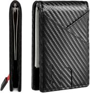 rfid blocking minimalist wallet for men - sleek 💼 accessories and money organizers, card cases & wallets for men logo