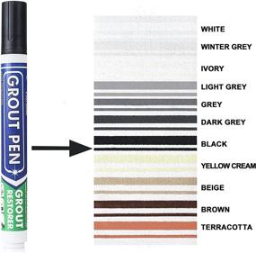 img 3 attached to 💧 Revive Your Tiles with the Grout Pen Black Tile Paint Marker: Waterproof Grout Colorant and Sealer Pen - Black, 5mm Narrow Tip (7mL)