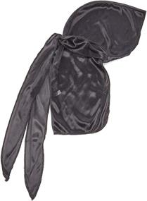 img 1 attached to Deluxe Du Rag Smooth Thick BLACK