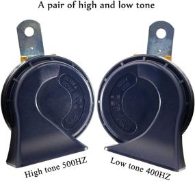 img 1 attached to Dual-tone SoundOriginal DL168-A 500Hz High & 400Hz Low Tone Car Horn – Perfect for Golf Carts, Trucks, Cars, Motorcycles & More!