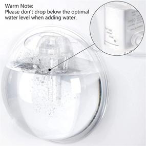 img 3 attached to 🐠 1-Gallon Betta Fish Bowl: Outgeek Wall-Mounted Hanging Aquariums - Clear Acrylic Bubble Tanks, Portable Plastic Fishtank Waterfall for Home, Garden, Office