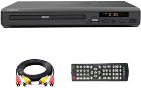img 4 attached to 📀 LONPOO Все регионы DVD CD плеер для ТВ - базовый домашний медиаплеер с AV выходом, встроенная PAL/NTSC поддержка, поддержка USB, пульт дистанционного управления (без порта HDMI)