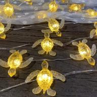 adorable baby sea turtle string lights: beach theme decor, 10ft 30 leds, usb operated with remote control - perfect for christmas tree, holiday room, and turtle lovers! логотип