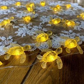 img 1 attached to Adorable Baby Sea Turtle String Lights: Beach Theme Decor, 10ft 30 LEDs, USB Operated with Remote Control - Perfect for Christmas Tree, Holiday Room, and Turtle Lovers!