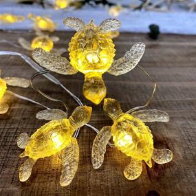 img 3 attached to Adorable Baby Sea Turtle String Lights: Beach Theme Decor, 10ft 30 LEDs, USB Operated with Remote Control - Perfect for Christmas Tree, Holiday Room, and Turtle Lovers!