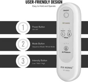 img 1 attached to FIT KING FT-008A Leg Massager: Enhancing Circulation and Relieving Muscle Tension, Air Compression Calf Massager for Edema, RLS - 2 Modes, 3 Intensities