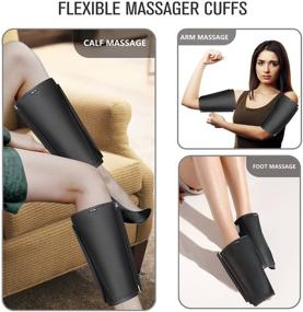 img 2 attached to FIT KING FT-008A Leg Massager: Enhancing Circulation and Relieving Muscle Tension, Air Compression Calf Massager for Edema, RLS - 2 Modes, 3 Intensities