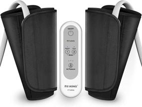 img 4 attached to FIT KING FT-008A Leg Massager: Enhancing Circulation and Relieving Muscle Tension, Air Compression Calf Massager for Edema, RLS - 2 Modes, 3 Intensities