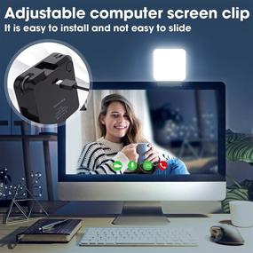 img 1 attached to 📸 Enhance Your Video Conferencing Experience with the FDKOBE Video Conference Lighting Kit: Tripod and Webcam Style Mount for Laptop/Computer, Perfect for Remote Working, Zoom Calls, Live Streaming, and Mac Monitoring
