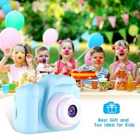 img 2 attached to 📸 OMWay Toy Camera for Kids - Toddler Digital Camera for Boys Girls, Ideal Easter Christmas Birthday Gifts for Children Ages 3-11, 1080p 12MP HD Camcorder with 32GB SD Card Included