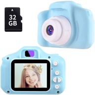 📸 omway toy camera for kids - toddler digital camera for boys girls, ideal easter christmas birthday gifts for children ages 3-11, 1080p 12mp hd camcorder with 32gb sd card included logo