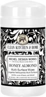 🍯 honey almond michel design works multi surface wipes: ideal for effective cleaning and fresh fragrance logo