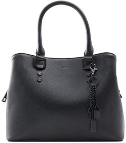 img 4 attached to ALDO Legoiri Top Handle Black Women's Satchel Handbag & Wallet Set: Sleek and Stylish Organization