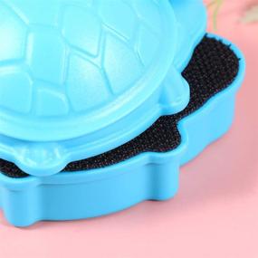 img 1 attached to 🐢 POPETPOP Magnetic Glass Cleaner Brush Turtle Shape: Efficient Algae Cleaning Scrapers for Small Fish Tank Aquariums