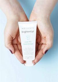 img 2 attached to 👐 VASANTI 50mL Brighten Up! Love My Hand Cream - Enriched with Aloe, Butter, and Natural Oils for Soft and Hydrated Hands