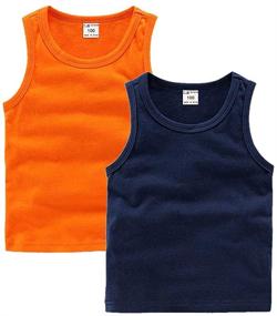 img 4 attached to 👕 PTPuke Unisex Toddler Comfort Sleeveless Boys' Clothing: Stylish and Cozy Apparel for Little Ones