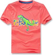 🦕 ovovod kids tees boys dinosaur shirts: quick drying, breathable & sporty t-shirt for boys ages 4-14 logo