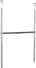 img 2 attached to 👚 Enhance Your Closet Space with DecoBros Adjustable Hanging Closet Rod, Chrome