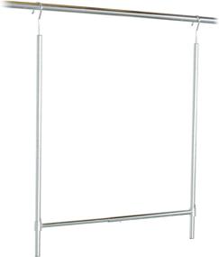 img 1 attached to 👚 Enhance Your Closet Space with DecoBros Adjustable Hanging Closet Rod, Chrome