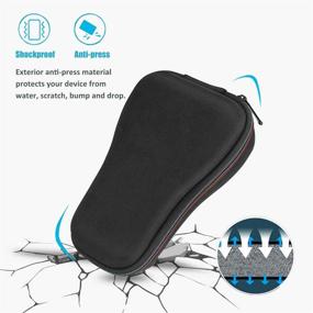 img 1 attached to ProCase Carrying Case for Brother P-Touch PTH110 PT-H100: Portable Hard Travel Case - Black