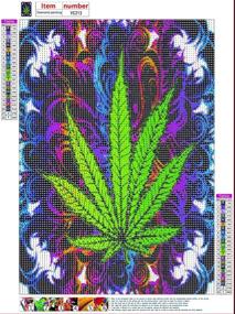 img 3 attached to Diamond Painting Cannabis Marijuana Narcotic