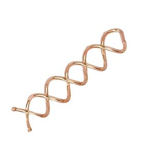 img 2 attached to 🌹 Rose Gold Kitsch Pro Spiral Hair Pins Set - Twist Bun, Spin Pins, Corkscrew Hair Pins for Quick Buns - Hair Screw 3 Pack