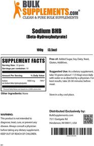 img 3 attached to 💪 BulkSupplements.com Keto Sodium BHB Powder Exogenous Ketones - Boost Ketosis - Keto Supplements (100g - 3.5oz)