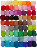 coitak 72 colors fibre wool yarn roving: needle felting & spinning craft materials logo