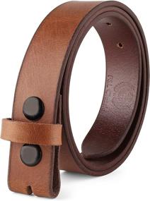 img 3 attached to Leather Vintage Distressed Interchangeable Buckles Men's Accessories for Belts