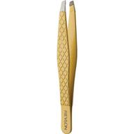 💎 diamond-coated revlon gold series slant tip tweezer: unparalleled gripping power logo