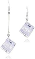 onlyjump transparent earrings creative irregular logo