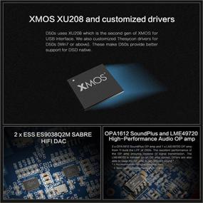 img 1 attached to Topping D50s Bluetooth 5.0 USB DAC HiFi Audio Decoder - XMOS XU208, 2 x ES9038Q2M, DSD512, 32Bit/768kHz USB/Opt/Coax (Black) - Ultimate Audio Experience!