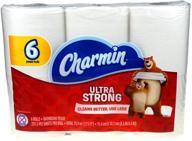 charmin ultra strong туалетная бумага - 6 больших рулонов: непревзойденное качество и долговечное удобство! логотип