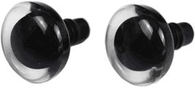 img 4 attached to 50 штук SYBL 16мм круглые черные прозрачные глаза безопасности - пластиковые глаза 3D для самостоятельного изготовления мягкой игрушки, марионетки или куклы - поставка и аксессуары