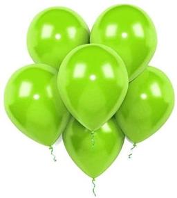 img 1 attached to 🎈 Lime Latex Balloons, 12-Inch, 320g, Light Green - Pack of 100