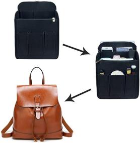 img 1 attached to Organizer Insert Bag Handbag Organizer Backpack Insert
